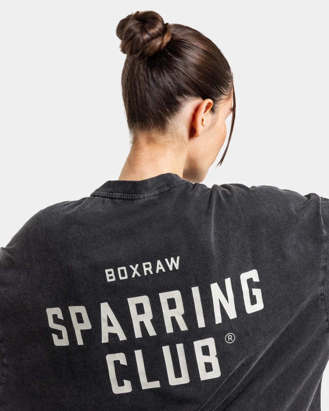 Sparring Club Long Sleeve T-Shirt - Washed Black - Image 4