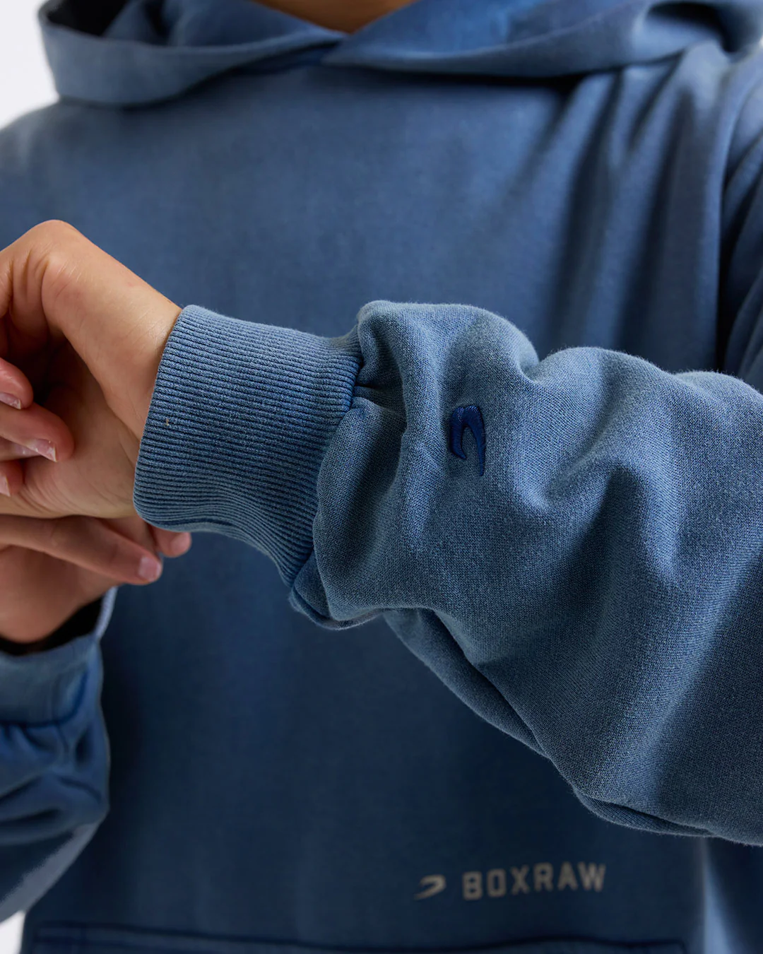Sparring Club Oversized Hoodie - Washed Baby Blue - Image 8