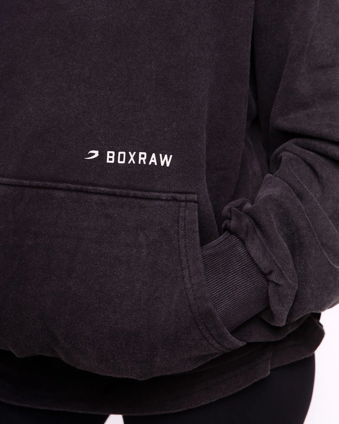 Sparring Club Oversized Hoodie - Washed Black - Image 8