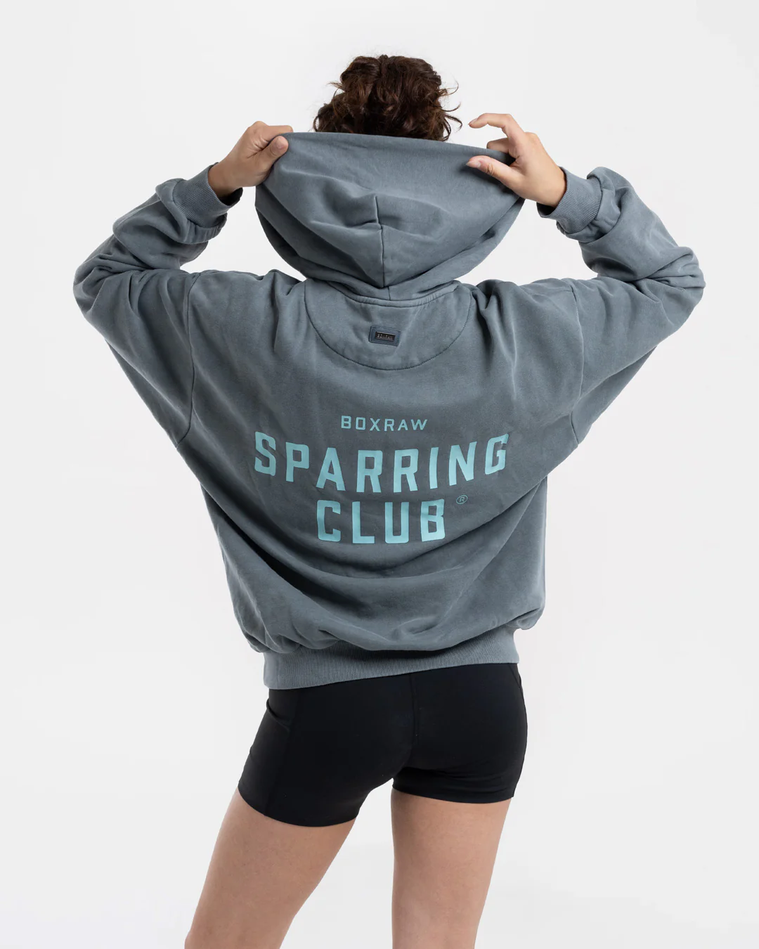 Sparring Club Oversized Hoodie - Washed Charcoal - Image 6