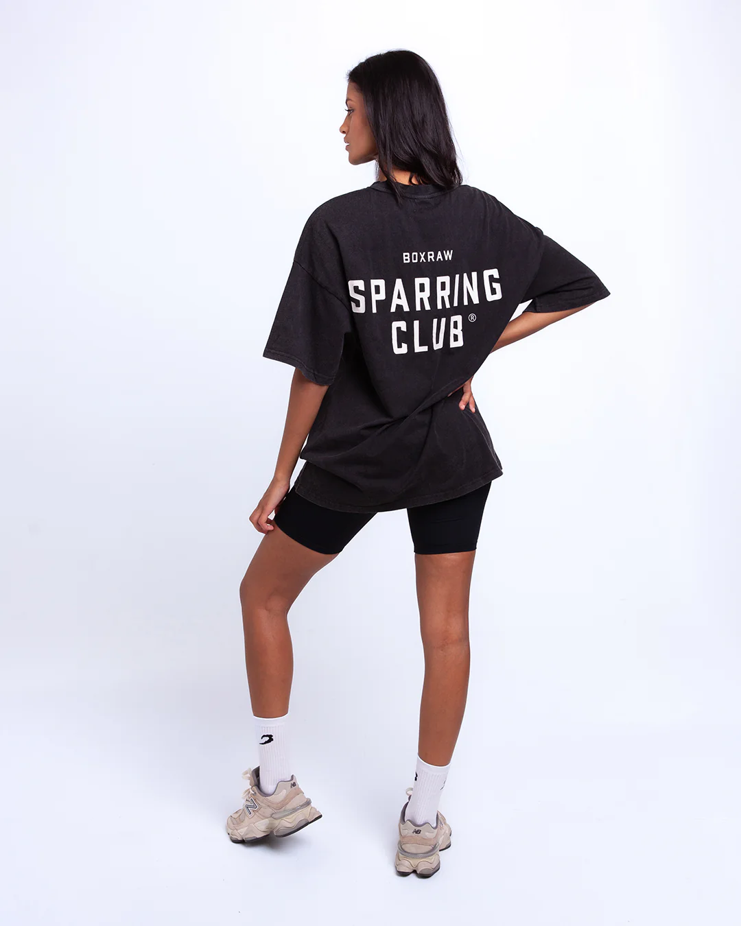 Sparring Club Oversized T-Shirt - Washed Black - Image 3