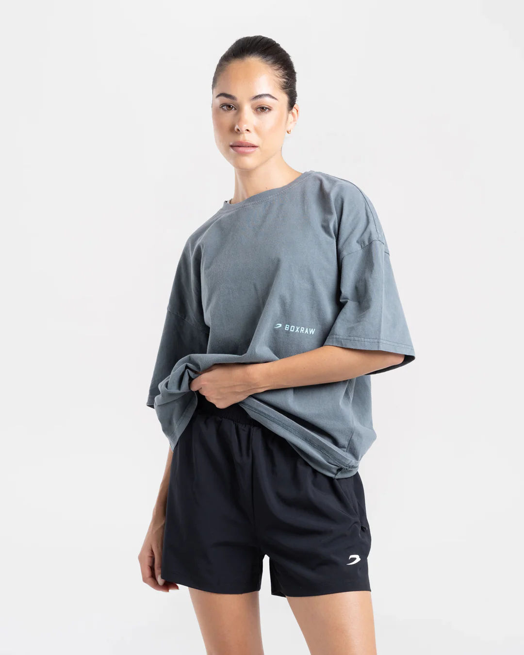 Sparring Club Oversized T-Shirt - Washed Charcoal - Image 4