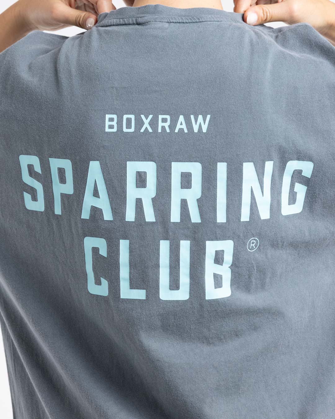 Sparring Club Oversized T-Shirt - Washed Charcoal - Image 7