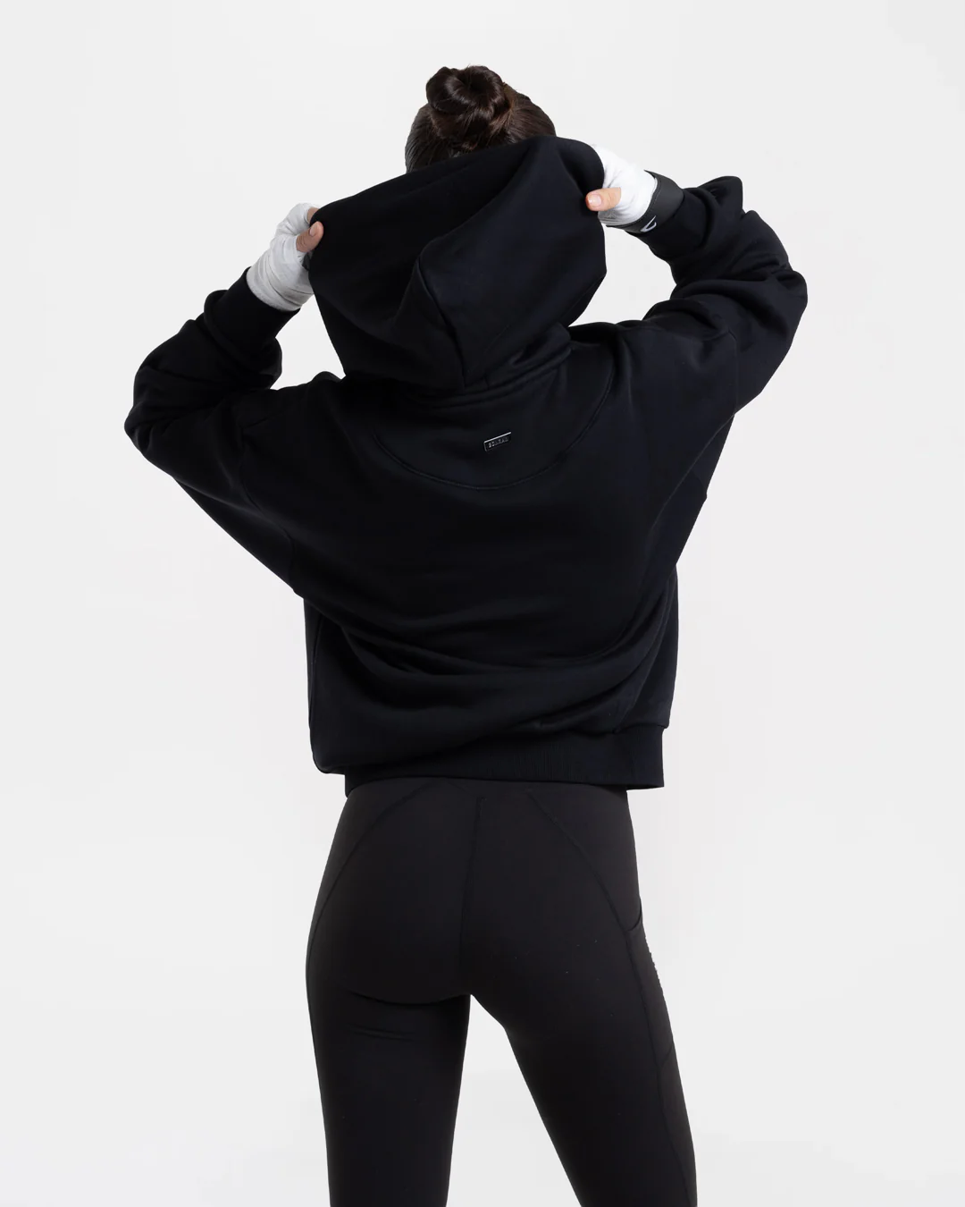 Strike Oversized Hoodie - Black - Image 3