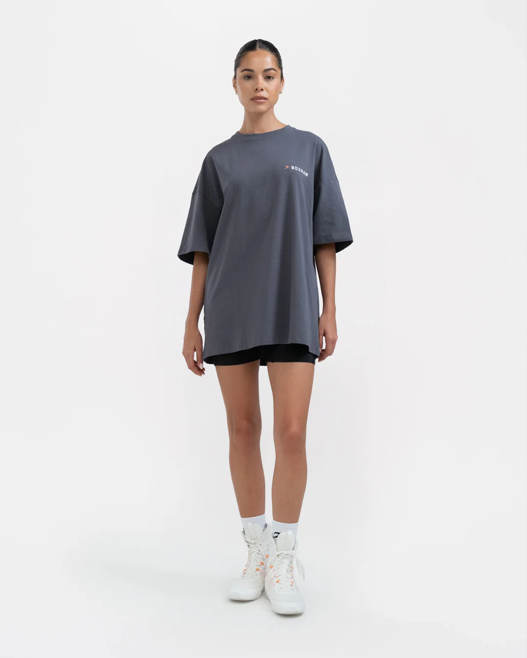 We Don't Play Boxing Oversized T-Shirt - Charcoal - Image 2