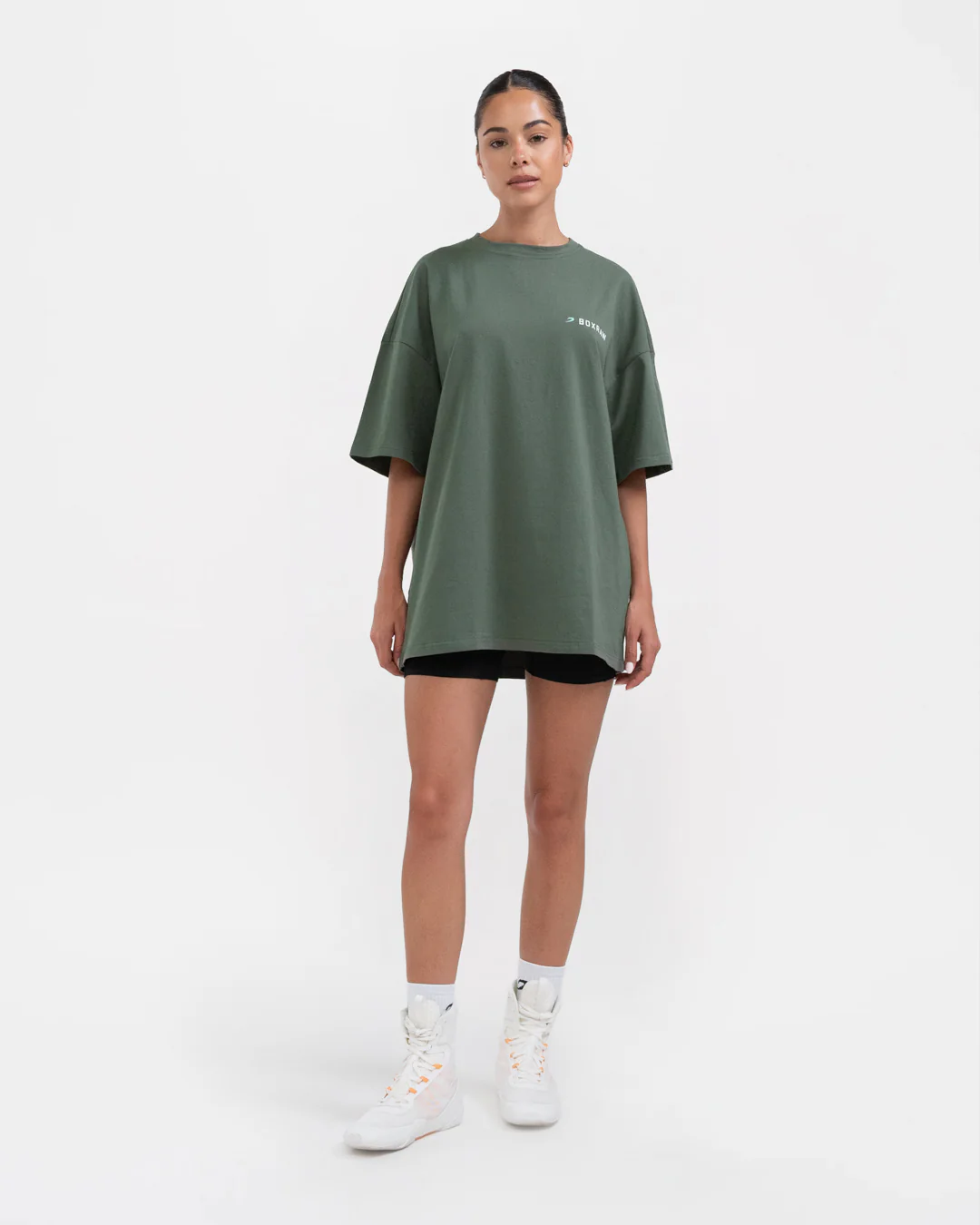 We Don't Play Boxing Oversized T-Shirt - Green - Image 2