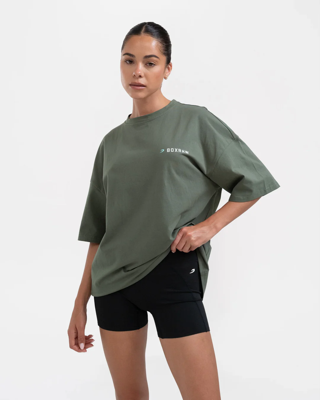 We Don't Play Boxing Oversized T-Shirt - Green - Image 3